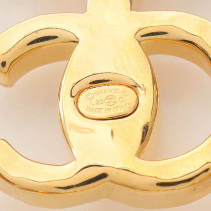 ココマーク ハート ブローチ GP ラインストーン ゴールド クリア L23C シャネル アクセサリー CHANEL