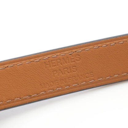 ケリー ドゥブルトゥール ブレスレット ボックスカーフ ブラック B刻印 エルメス アクセサリー HERMES