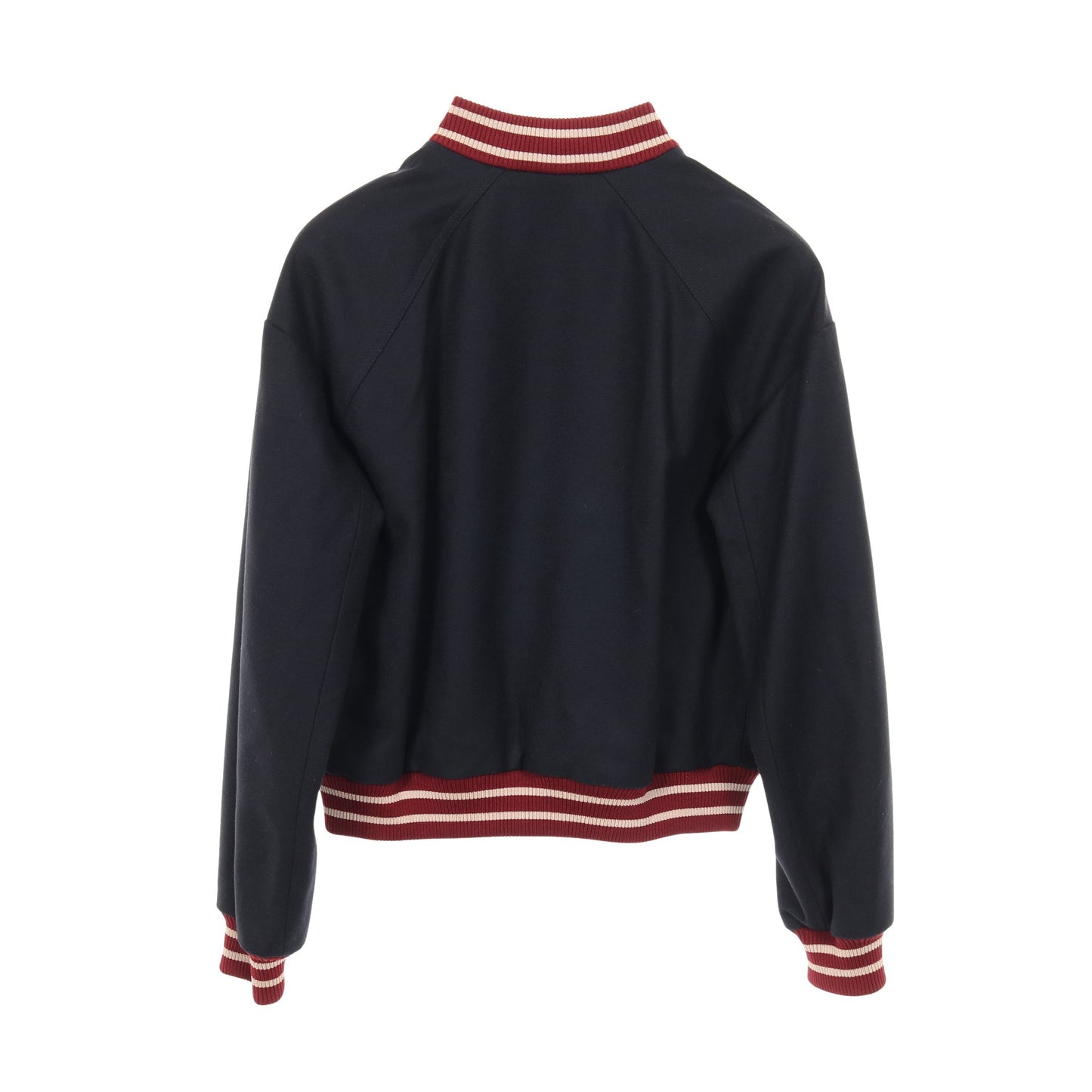 スポーツライン ココマーク スタジャン ウール ネイビー ボルドー 04P シャネル アウター CHANEL