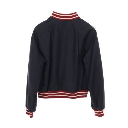 スポーツライン ココマーク スタジャン ウール ネイビー ボルドー 04P シャネル アウター CHANEL