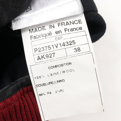 スポーツライン ココマーク スタジャン ウール ネイビー ボルドー 04P シャネル アウター CHANEL