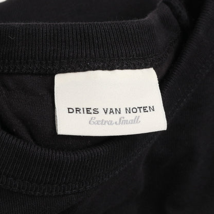 タンクトップ クルーネック コットン ブラック 肩パット ドリスヴァンノッテン トップス DRIES VAN NOTEN