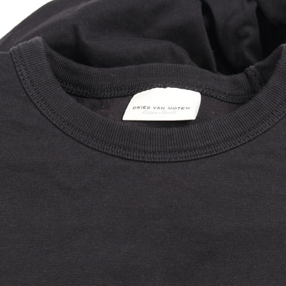 タンクトップ クルーネック コットン ブラック 肩パット ドリスヴァンノッテン トップス DRIES VAN NOTEN