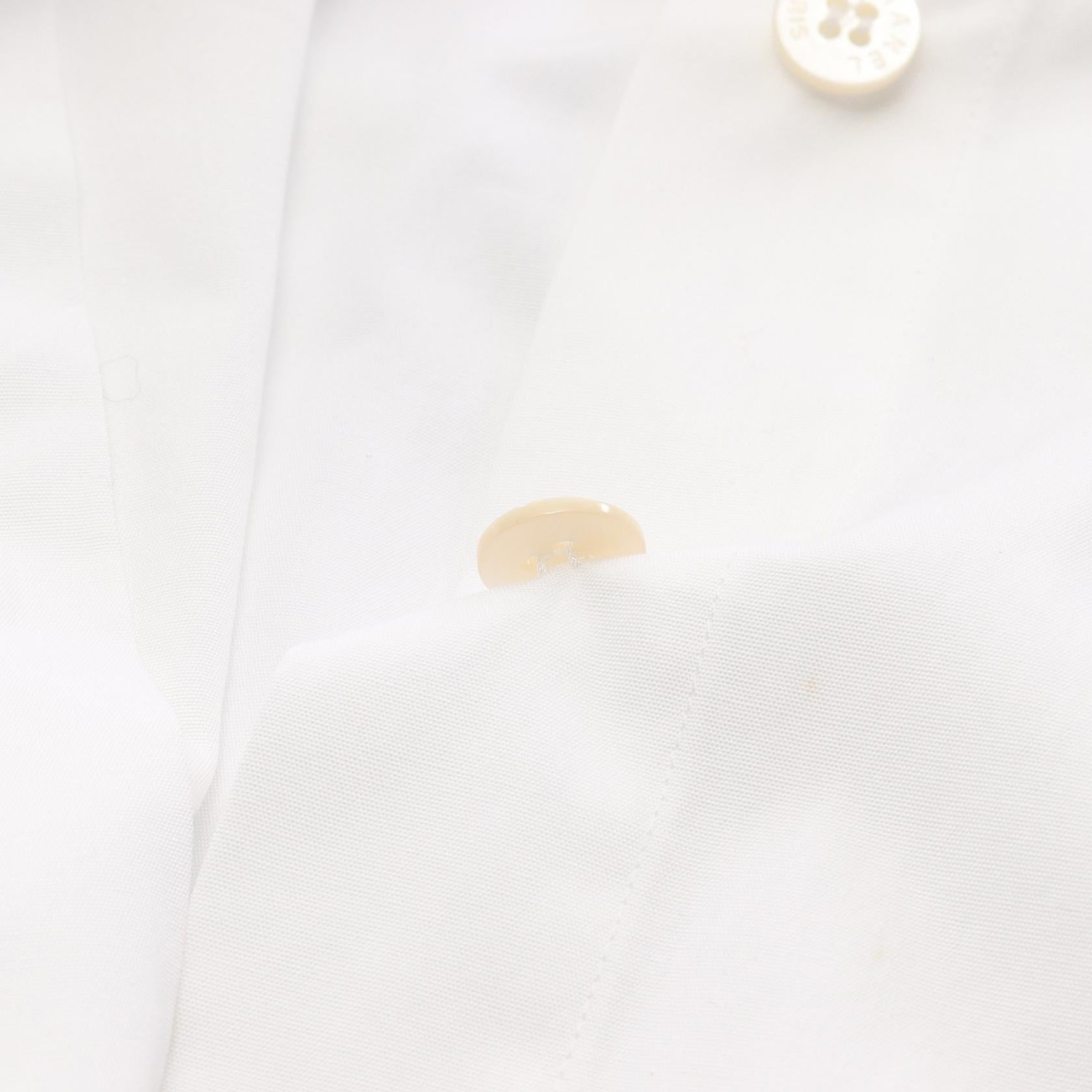 【CHANEL】パールボタンシャツ（白） ココマーク パールボタン シャツ コットン ホワイト シャネル – RECLO