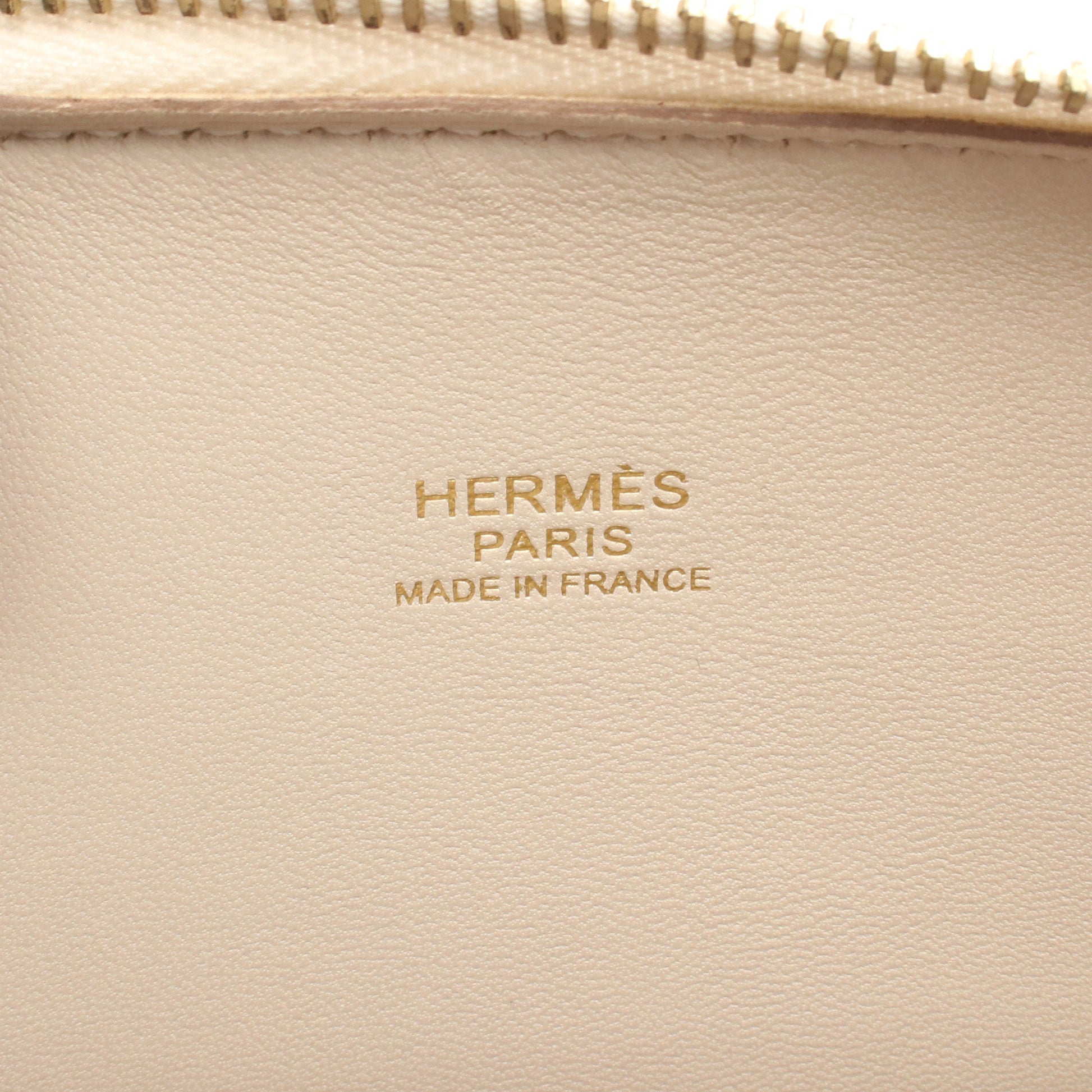 ボリード27 クレ ハンドバッグ ヴォーエプソン アイボリー ゴールド金具 2WAY Z刻印 エルメス バッグ HERMES