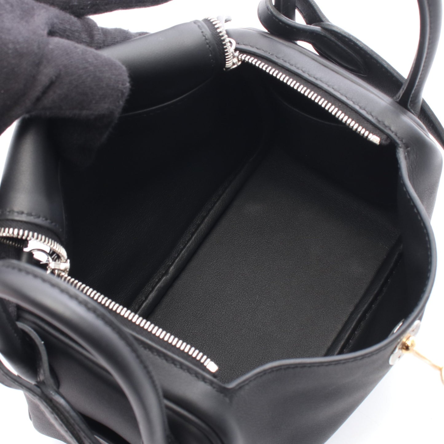 リンディ ミニ ショルダーバッグ ヴォースイフト ブラック エレクトラム金具 K刻印 エルメス バッグ HERMES