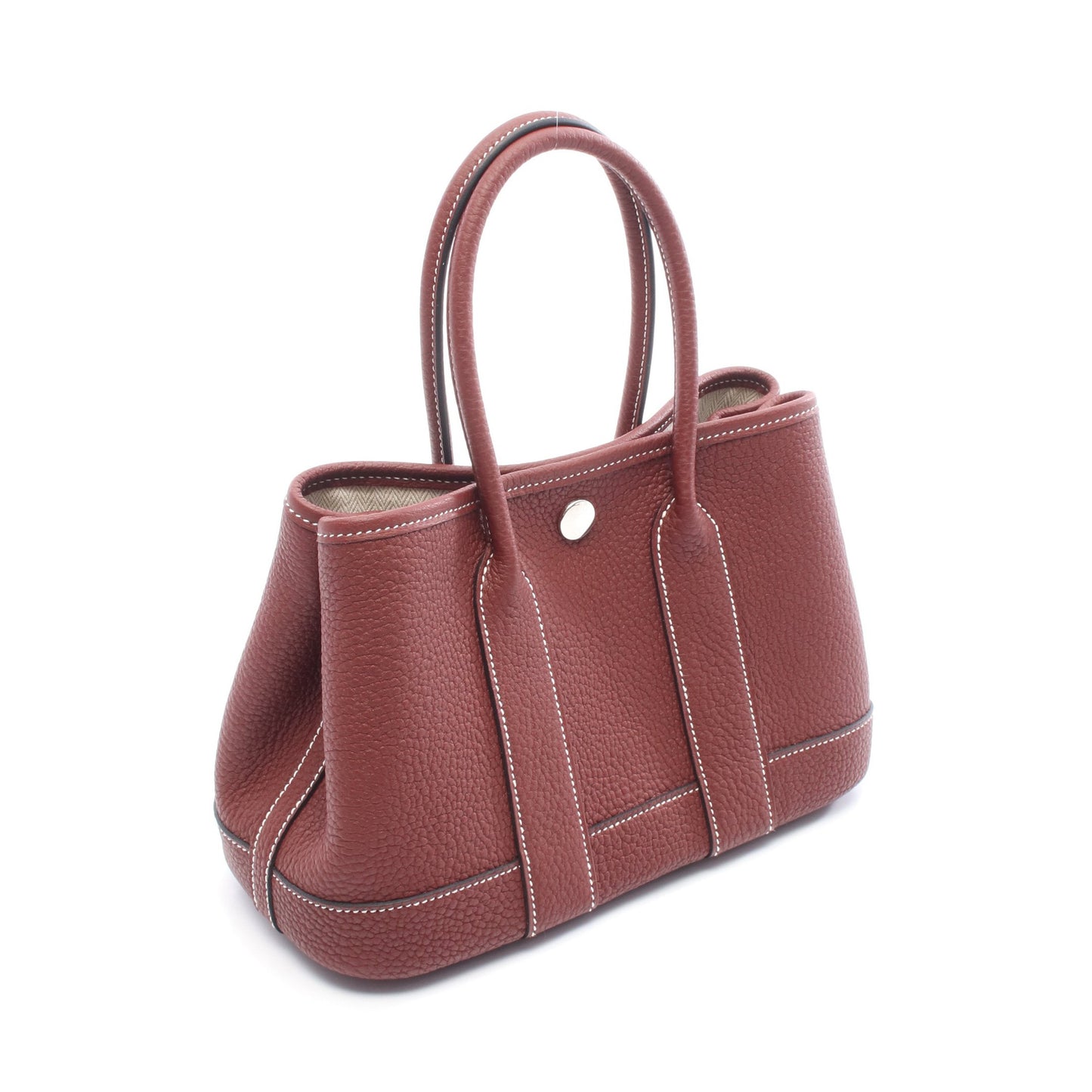 ネオガーデン23 ルージュアッシュ ハンドバッグ ネゴンダ ボルドー シルバー金具 W刻印 エルメス バッグ HERMES