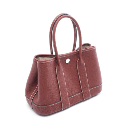 ネオガーデン23 ルージュアッシュ ハンドバッグ ネゴンダ ボルドー シルバー金具 W刻印 エルメス バッグ HERMES
