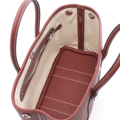 ネオガーデン23 ルージュアッシュ ハンドバッグ ネゴンダ ボルドー シルバー金具 W刻印 エルメス バッグ HERMES