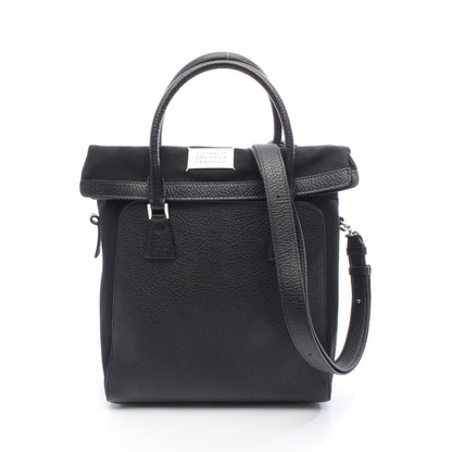 5AC ハンドバッグ トートバッグ キャンバス レザー ブラック 2WAY メゾンマルジェラ バッグ Maison Margiela