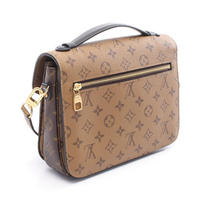ポシェット メティス MM モノグラムリバース ハンドバッグ PVC レザー ブラウン ブラック 2WAY ルイヴィトン バッグ LOUIS VUITTON