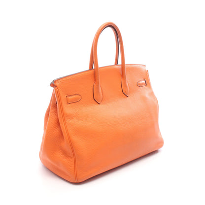 バーキン35 ハンドバッグ トリヨンクレマンス オレンジ ゴールド金具 □I刻印 エルメス バッグ HERMES