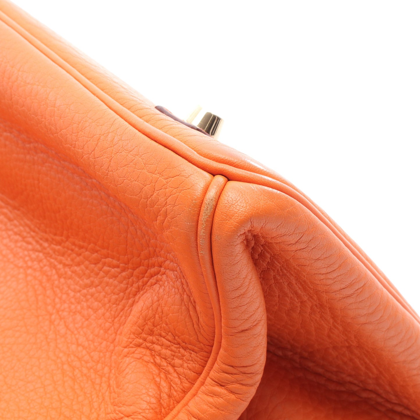 バーキン35 ハンドバッグ トリヨンクレマンス オレンジ ゴールド金具 □I刻印 エルメス バッグ HERMES