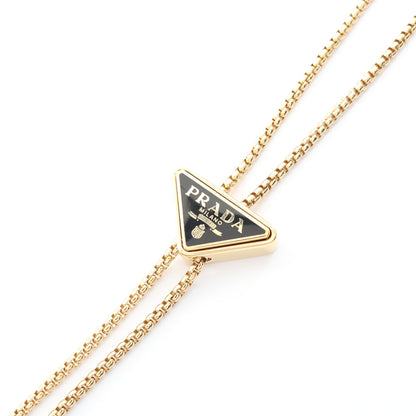 トライアングルロゴ フォンホルダー ハンドバッグ サフィアーノレザー ブラック 2WAY プラダ バッグ PRADA
