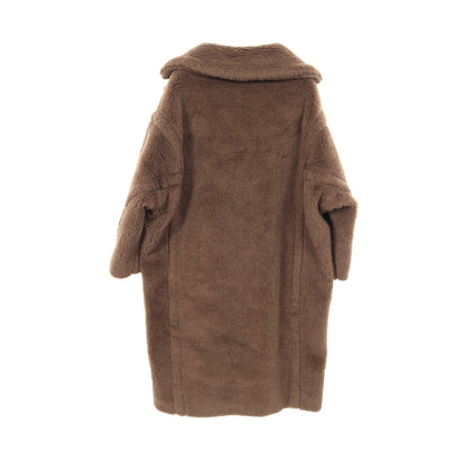 テディベア アイコン コート アルパカ ウール シルク ブラウン マックスマーラ アウター Max Mara