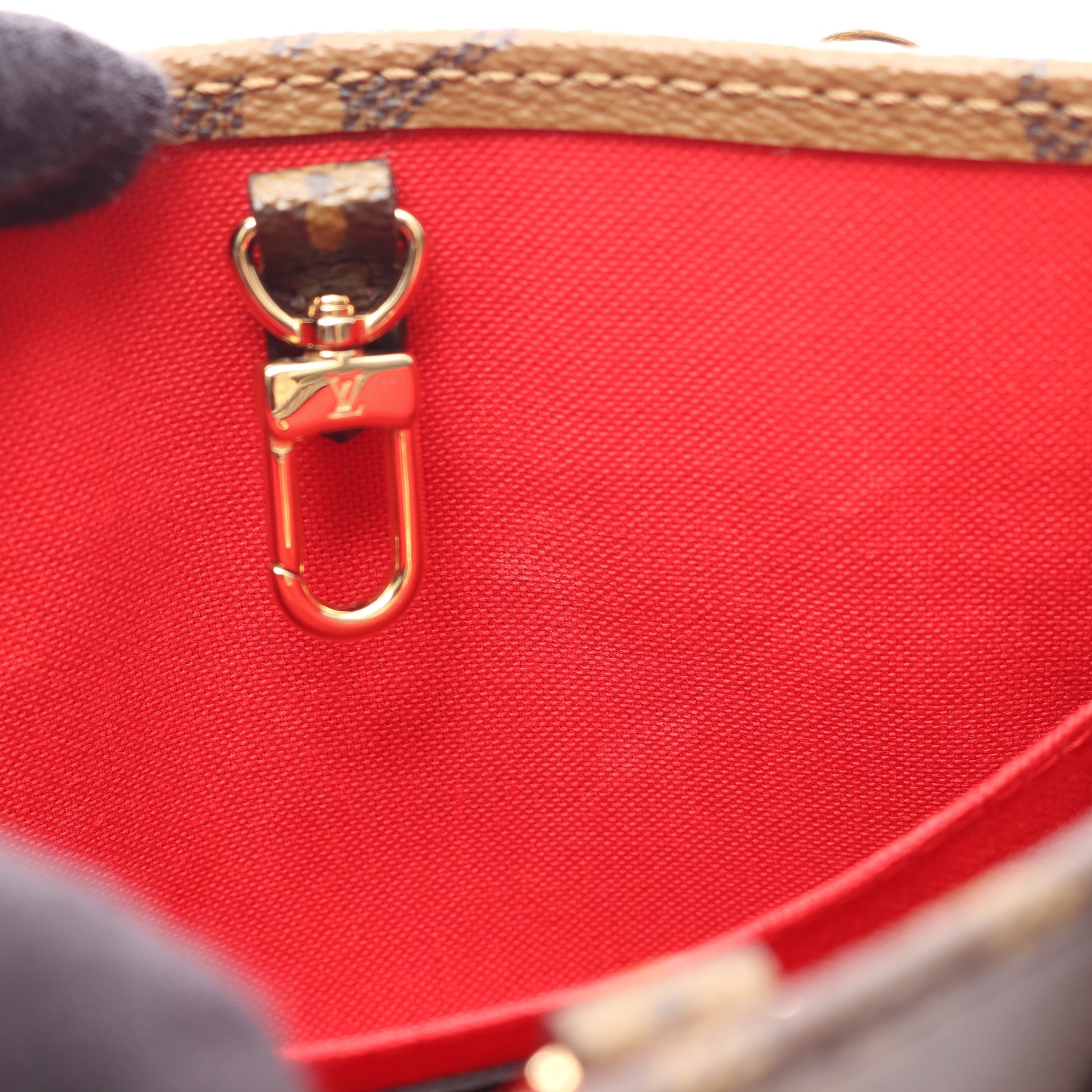 オンザゴーBB モノグラムリバース 2WAY ハンドバッグ PVC レザー ブラウン ライトブラウン ルイヴィトン バッグ LOUIS VUITTON