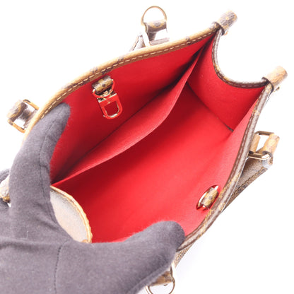 オンザゴーBB モノグラムリバース 2WAY ハンドバッグ PVC レザー ブラウン ライトブラウン ルイヴィトン バッグ LOUIS VUITTON