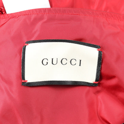 中綿ジャケット ナイロンジャケット ナイロン レッド ブラック フード付き グッチ アウター GUCCI