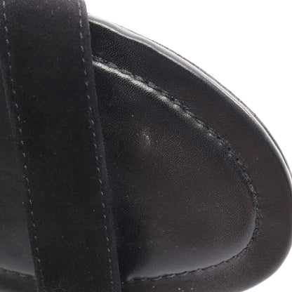 フリンジ付き サンダル スエード ブラック トッズ シューズ TOD'S
