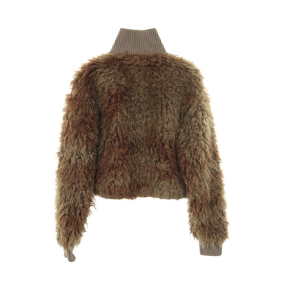 フェイクファー ジャケット モダクリル カーキグリーン ブラウン アクネストゥディオズ アウター Acne Studios