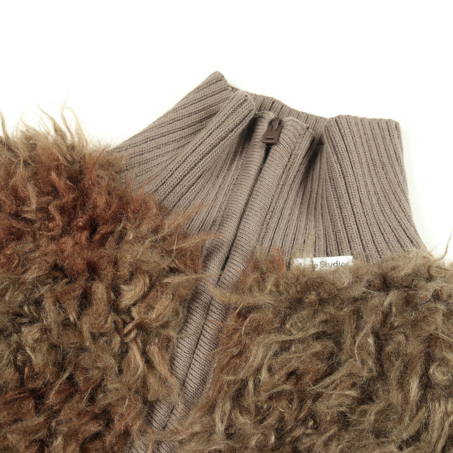 フェイクファー ジャケット モダクリル カーキグリーン ブラウン アクネストゥディオズ アウター Acne Studios