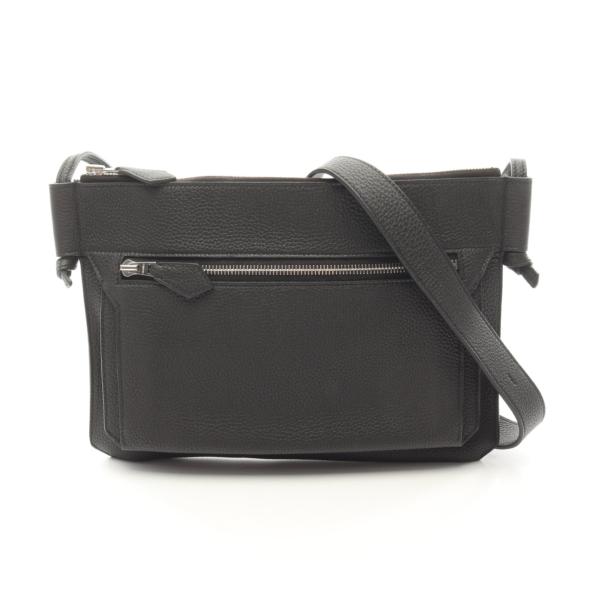 ウルトラプラGM ショルダーバッグ トゴ ブラック シルバー金具 Y刻印 エルメス バッグ HERMES