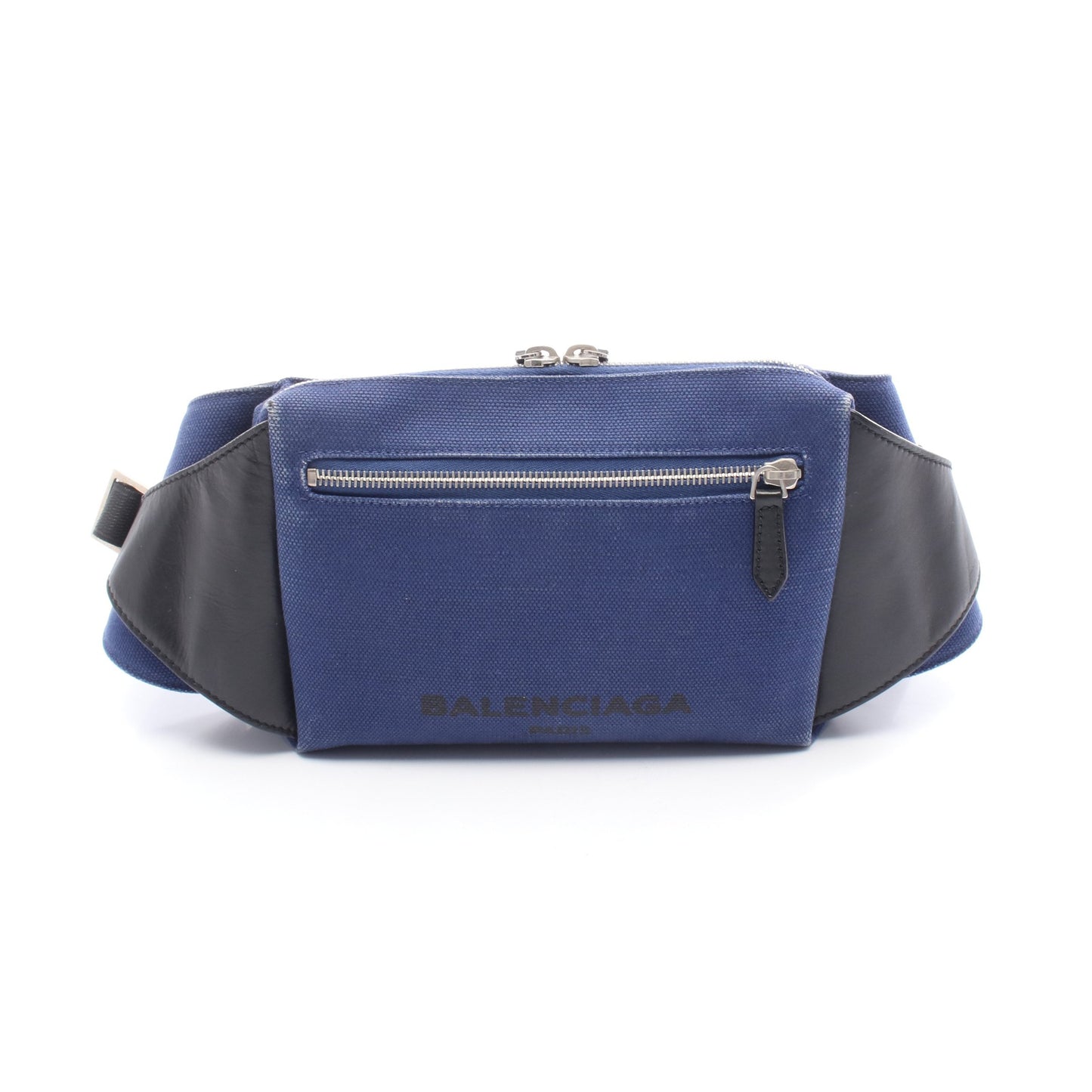 ベルトバッグ ボディバッグ ウエストバッグ キャンバス レザー ネイビー ブラック バレンシアガ バッグ BALENCIAGA