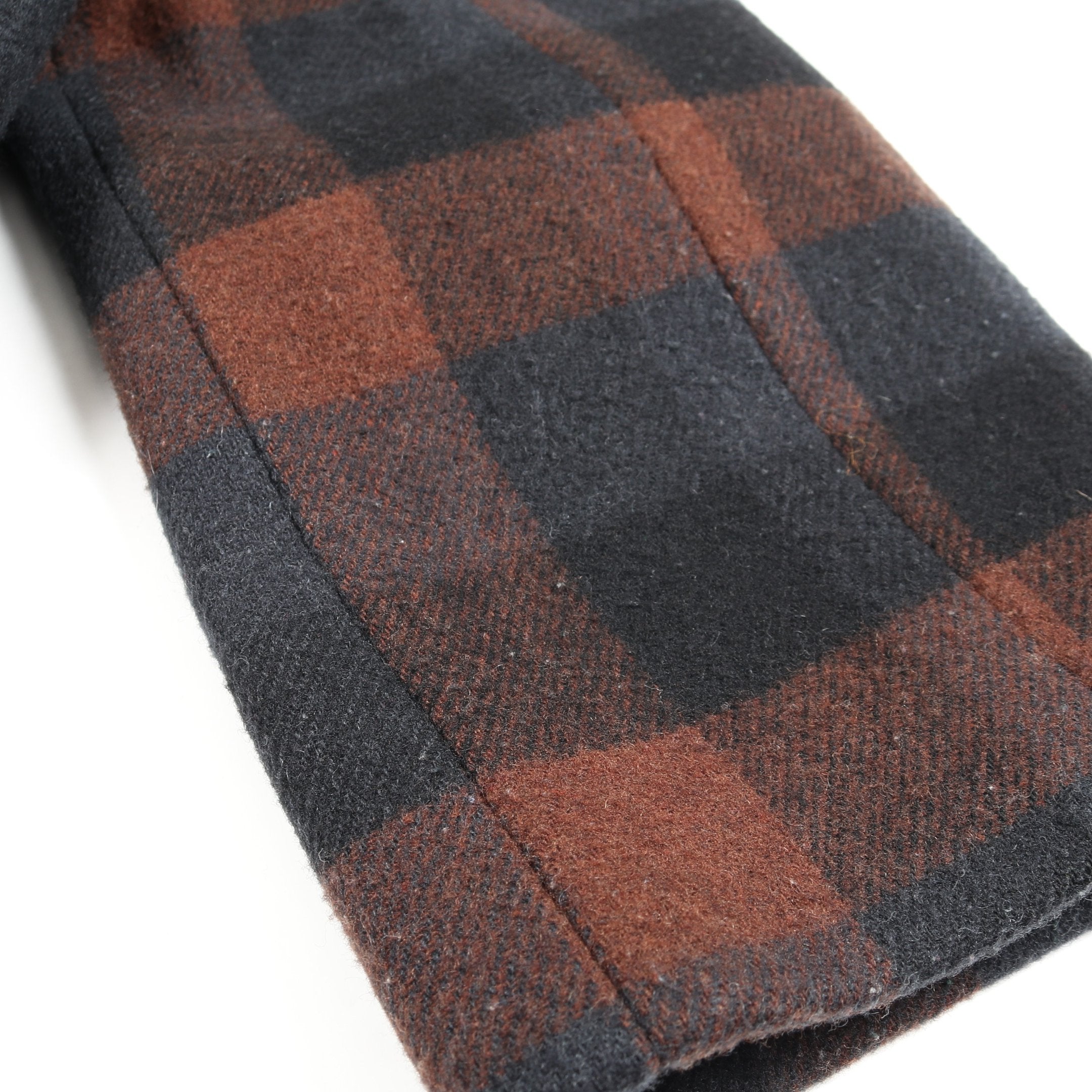 コート チェック柄 ウール ブラウン ネイビー コーチ – RECLO