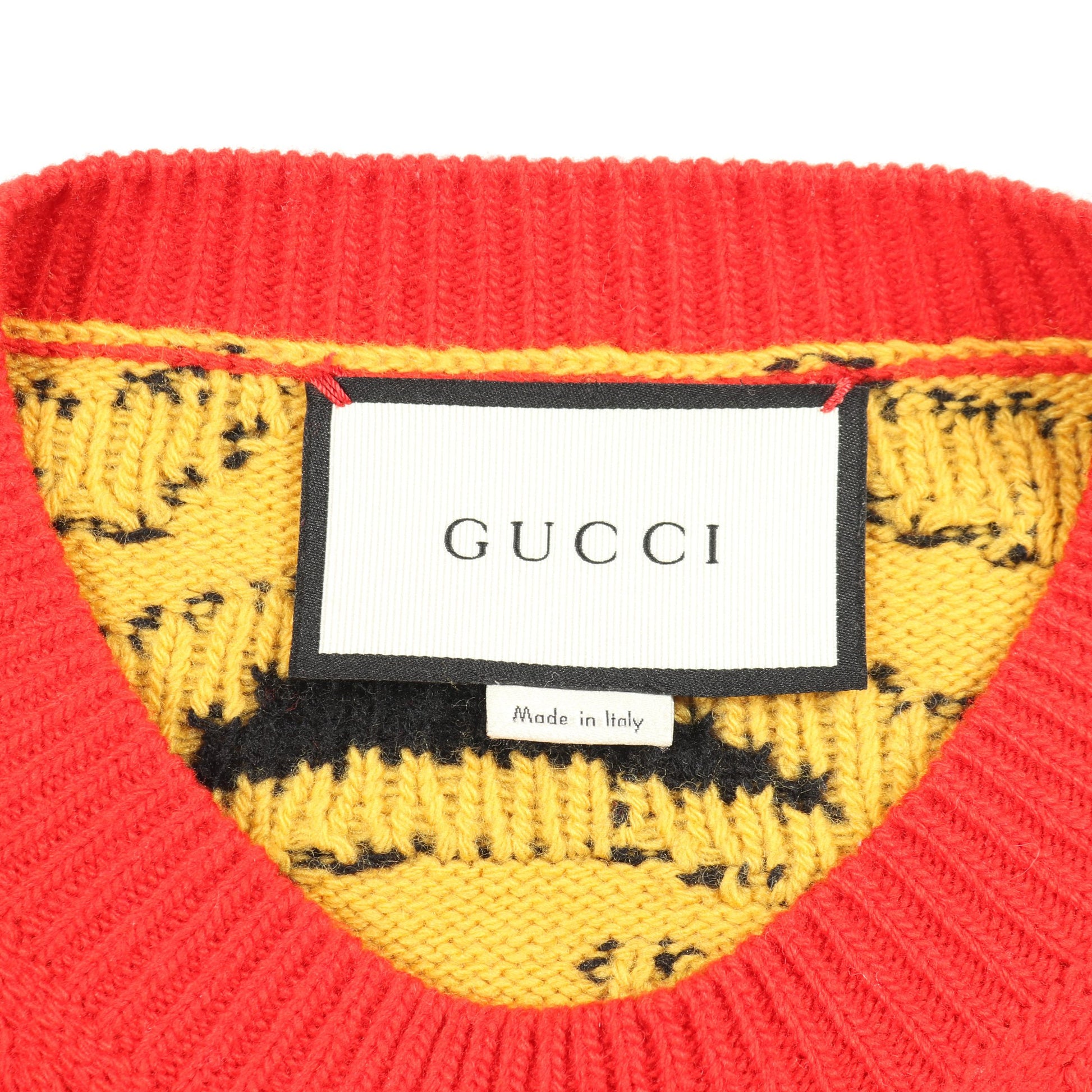 GUCCI × PEANUTS スヌーピー ニット クルーネック バックタイガー 