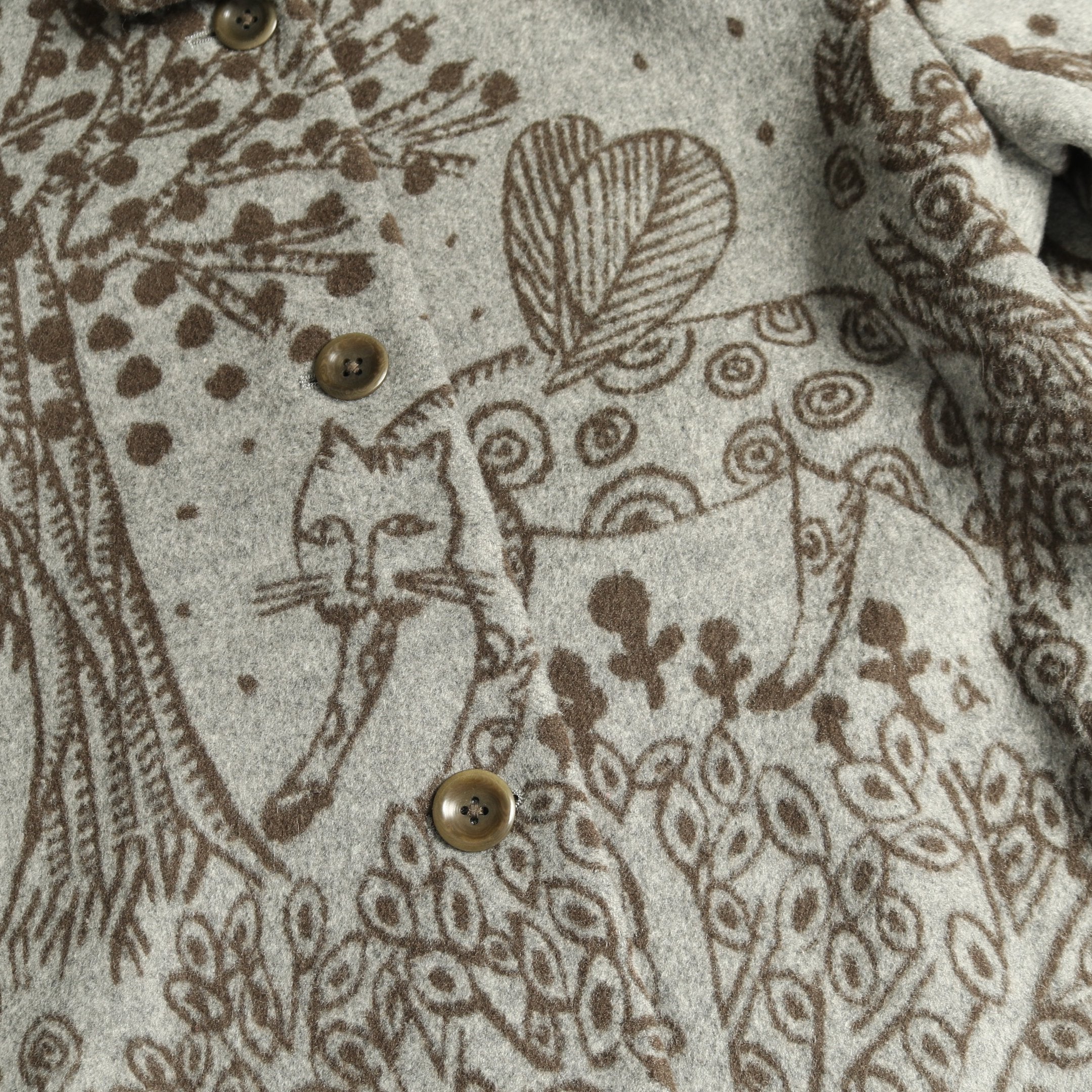 imagine コート ウール グレー ダークブラウン ミナペルホネン – RECLO