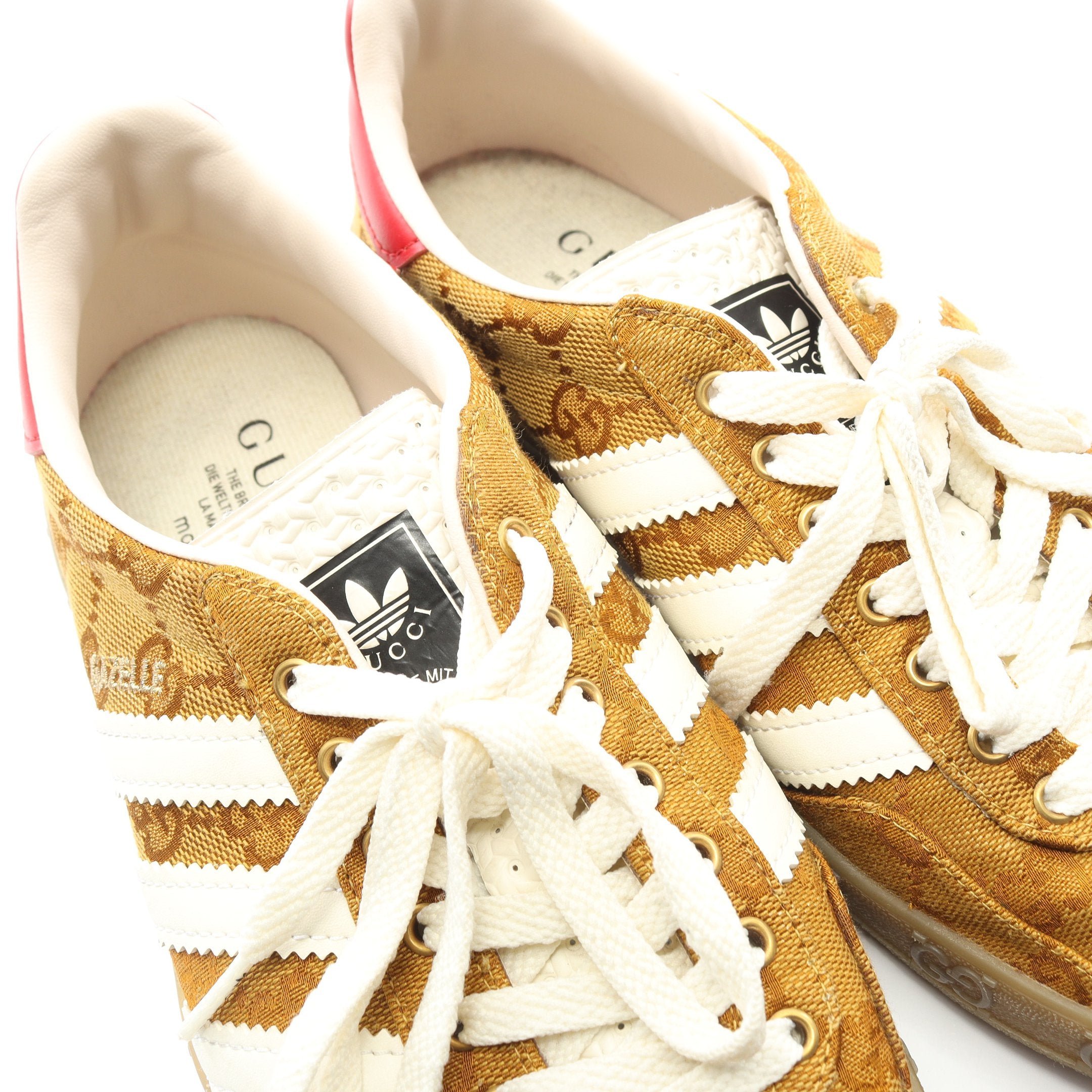 GUCCI × adidas GAZELLE GGモノグラム ローカットスニーカー