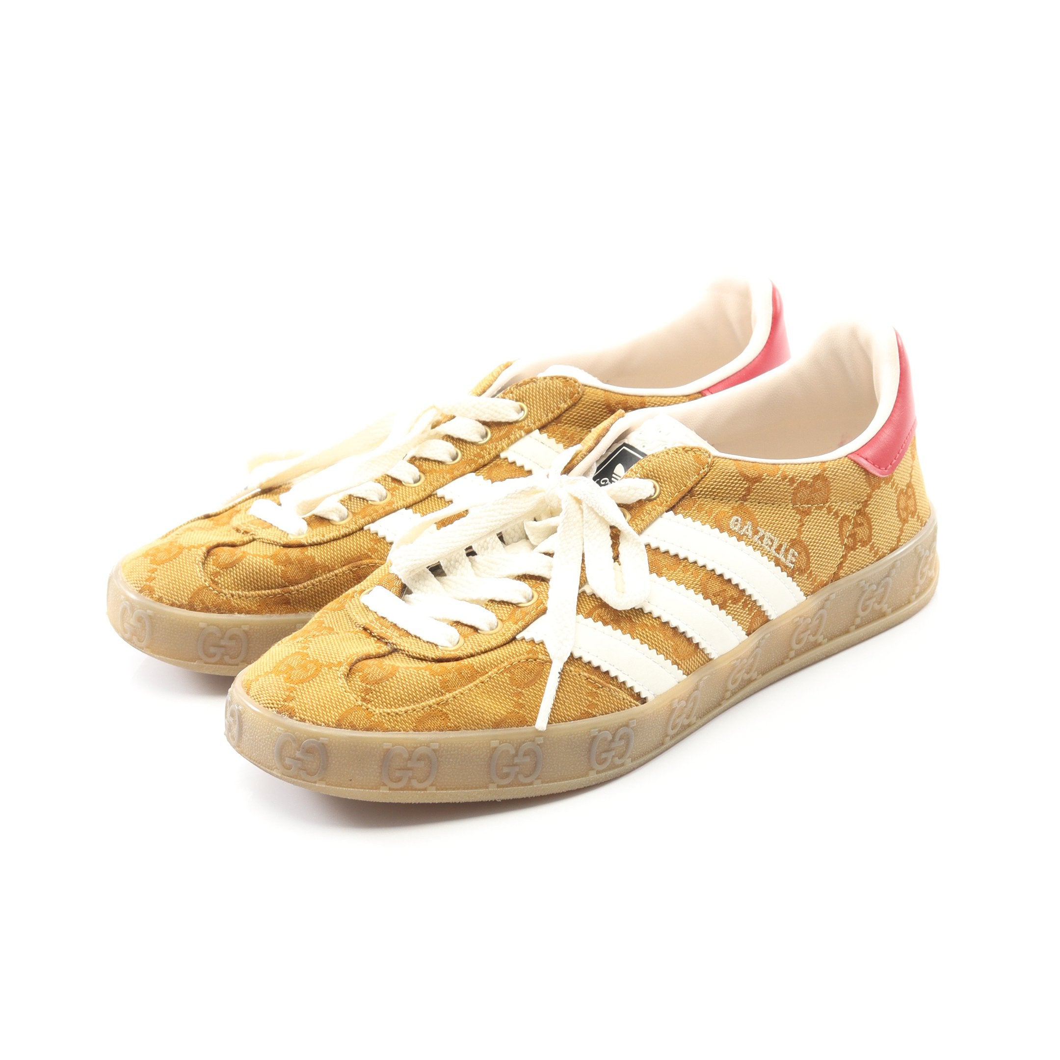 GUCCI × adidas GAZELLE GGモノグラム ローカットスニーカー