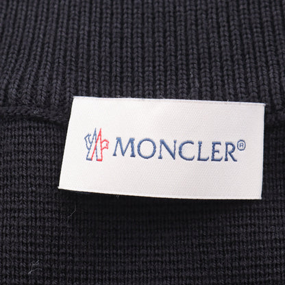 カーディガン ダウンジャケット ナイロン ウール ブラック 切替 モンクレール アウター MONCLER