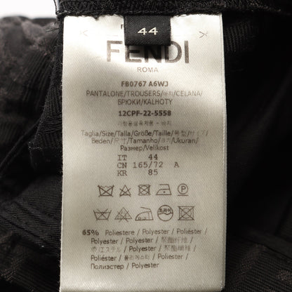 FFロゴ ズッカ スラックス トラウザーズ 総柄 グレー ブラック フェンディ ボトムス FENDI