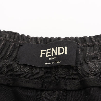 FFロゴ ズッカ スラックス トラウザーズ 総柄 グレー ブラック フェンディ ボトムス FENDI
