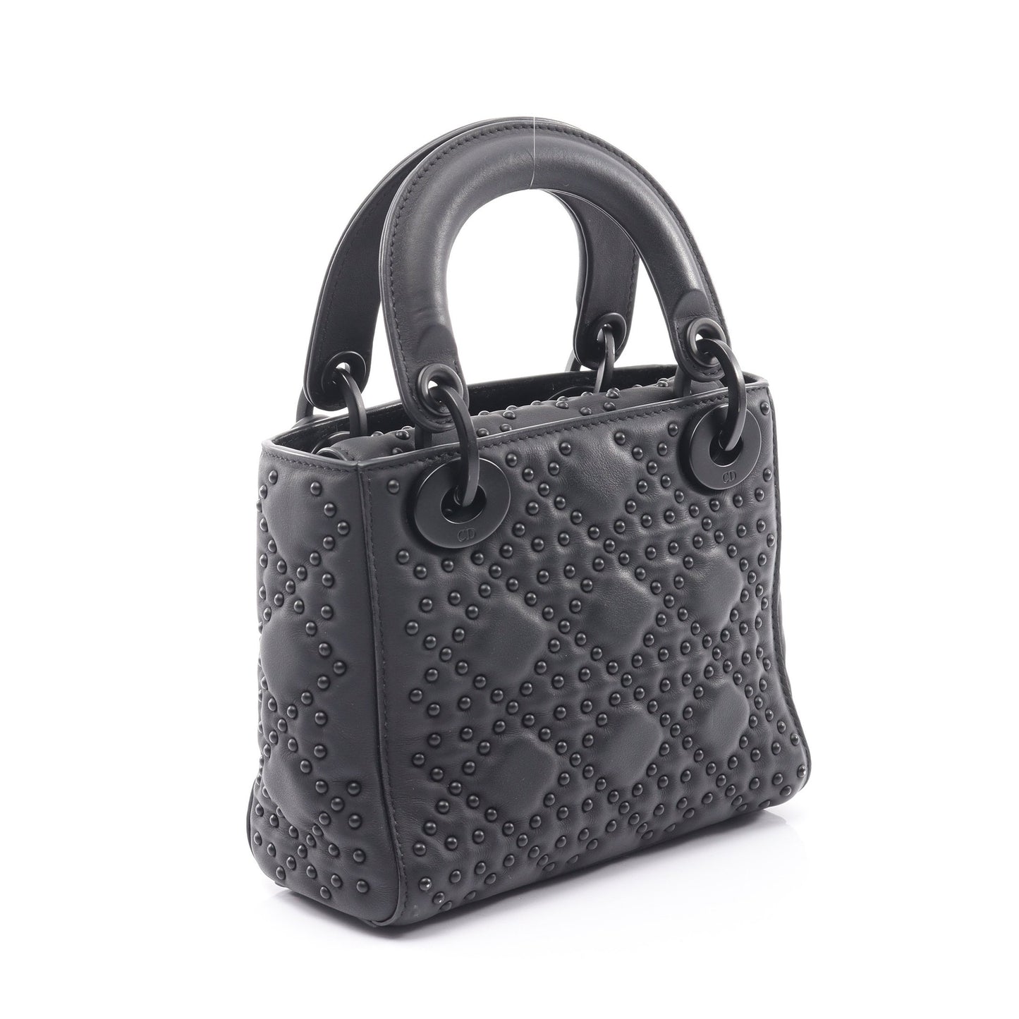 レディディオール ミニ ハンドバッグ レザー ブラック 2WAY クリスチャンディオール バッグ Christian Dior