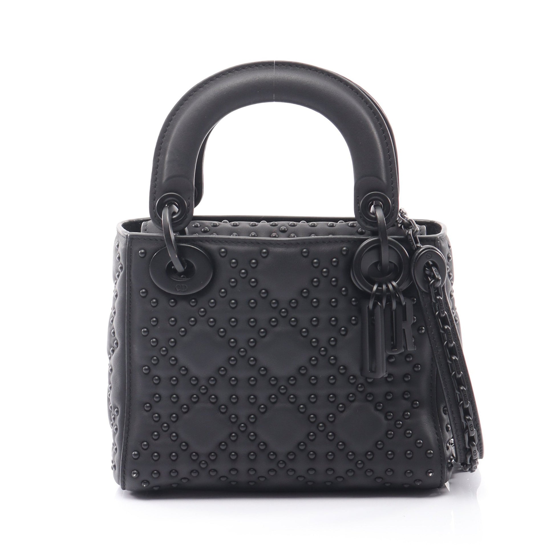 レディディオール ミニ ハンドバッグ レザー ブラック 2WAY クリスチャンディオール バッグ Christian Dior