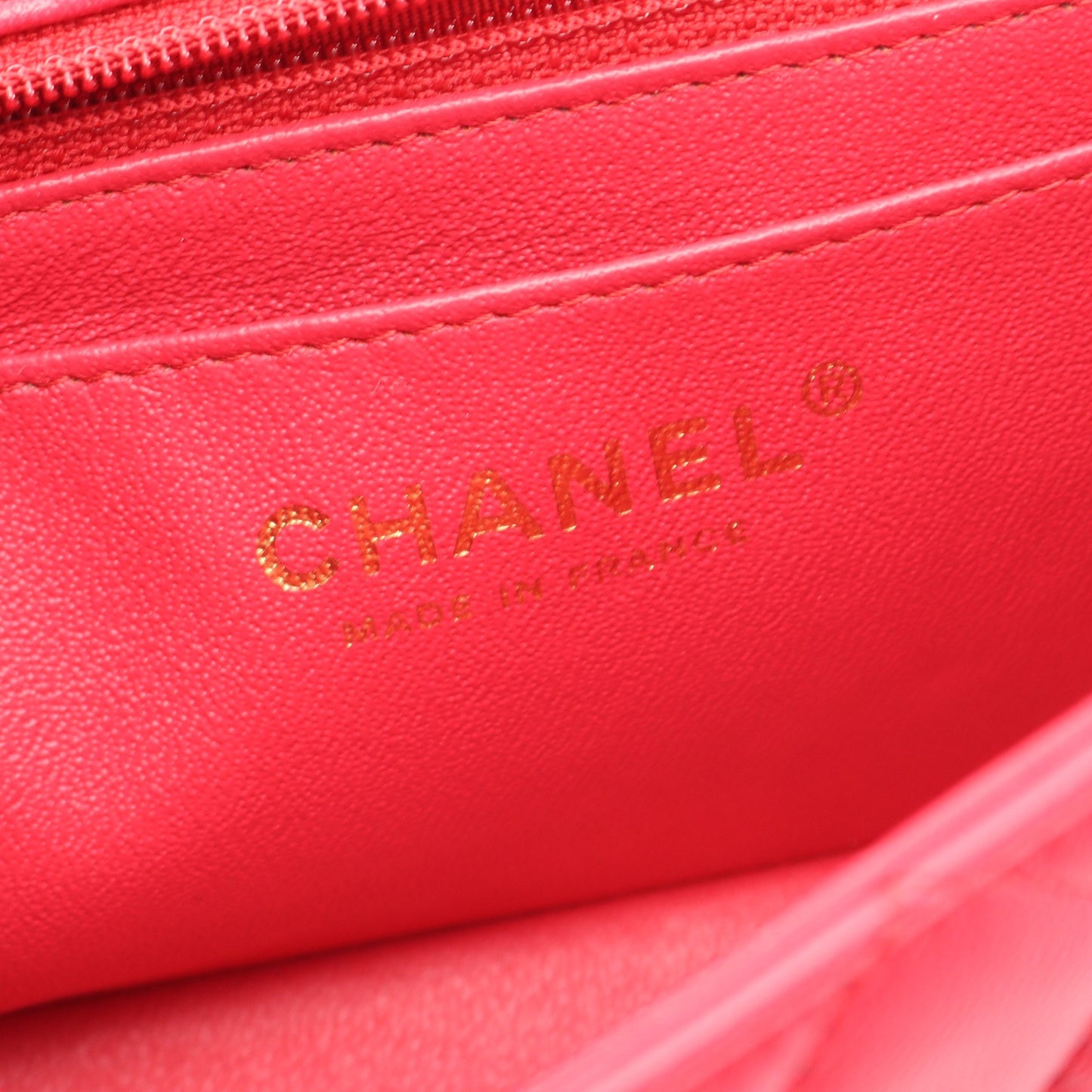 ミニマトラッセ20 チェーンショルダーバッグ ラムスキン レッド ゴールド金具 シャネル バッグ CHANEL