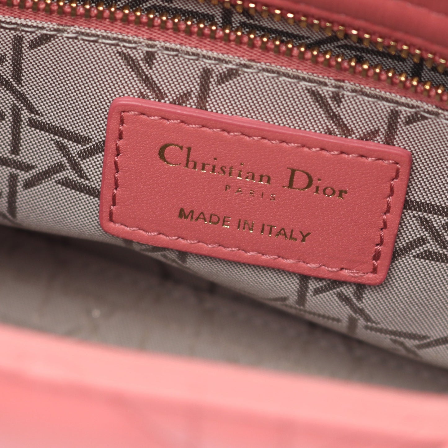 LADY DIOR MY ABCDIOR レディディオール スモール ハンドバッグ レザー ピンク 2WAY クリスチャンディオール バッグ Christian Dior