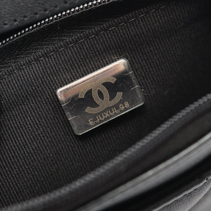 マトラッセ チェーンウォレット ラムスキン ダークグレー ブラック金具 シャネル バッグ CHANEL