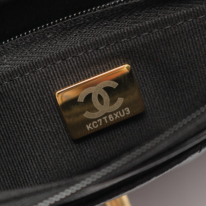 マトラッセ チェーンショルダーバッグ キャビアスキン ブラック ゴールド金具 シャネル バッグ CHANEL