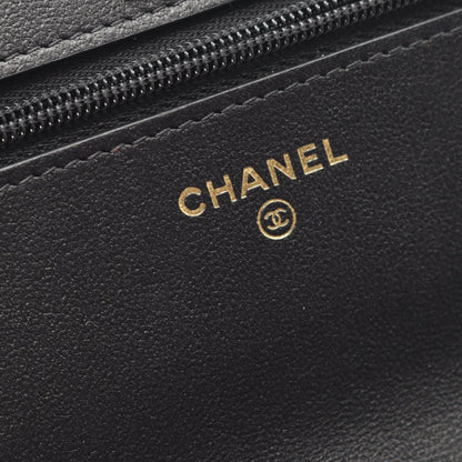 マトラッセ チェーンショルダーバッグ キャビアスキン ブラック ゴールド金具 シャネル バッグ CHANEL