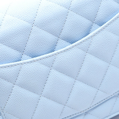 マトラッセ チェーンウォレット キャビアスキン ライトブルー ゴールド金具 シャネル バッグ CHANEL