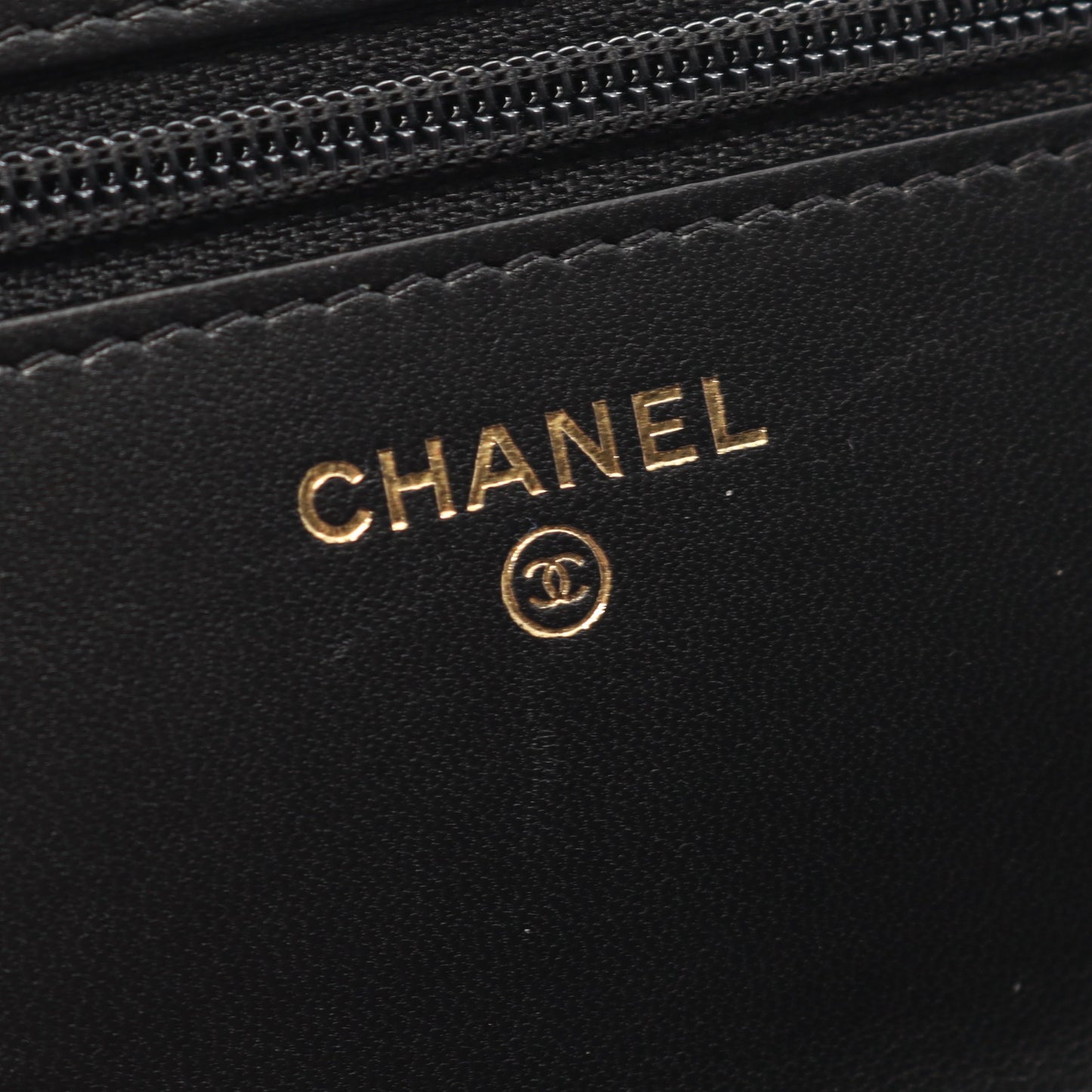 マトラッセ カメリア チェーンウォレット ラムスキン ブラック ゴールド金具 シャネル バッグ CHANEL