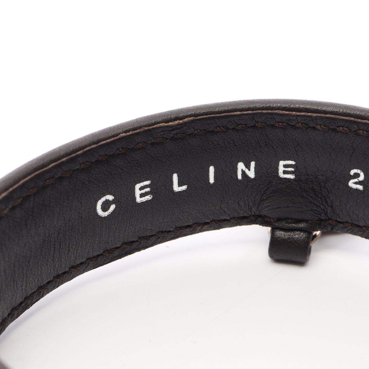 ブレスレット レザー ダークブラウン レッド 2002年日韓W杯モデル セリーヌ アクセサリー CELINE