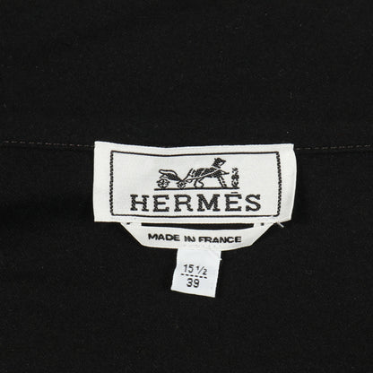 ジップアップ ジャケット ウール ブラック エルメス アウター HERMES