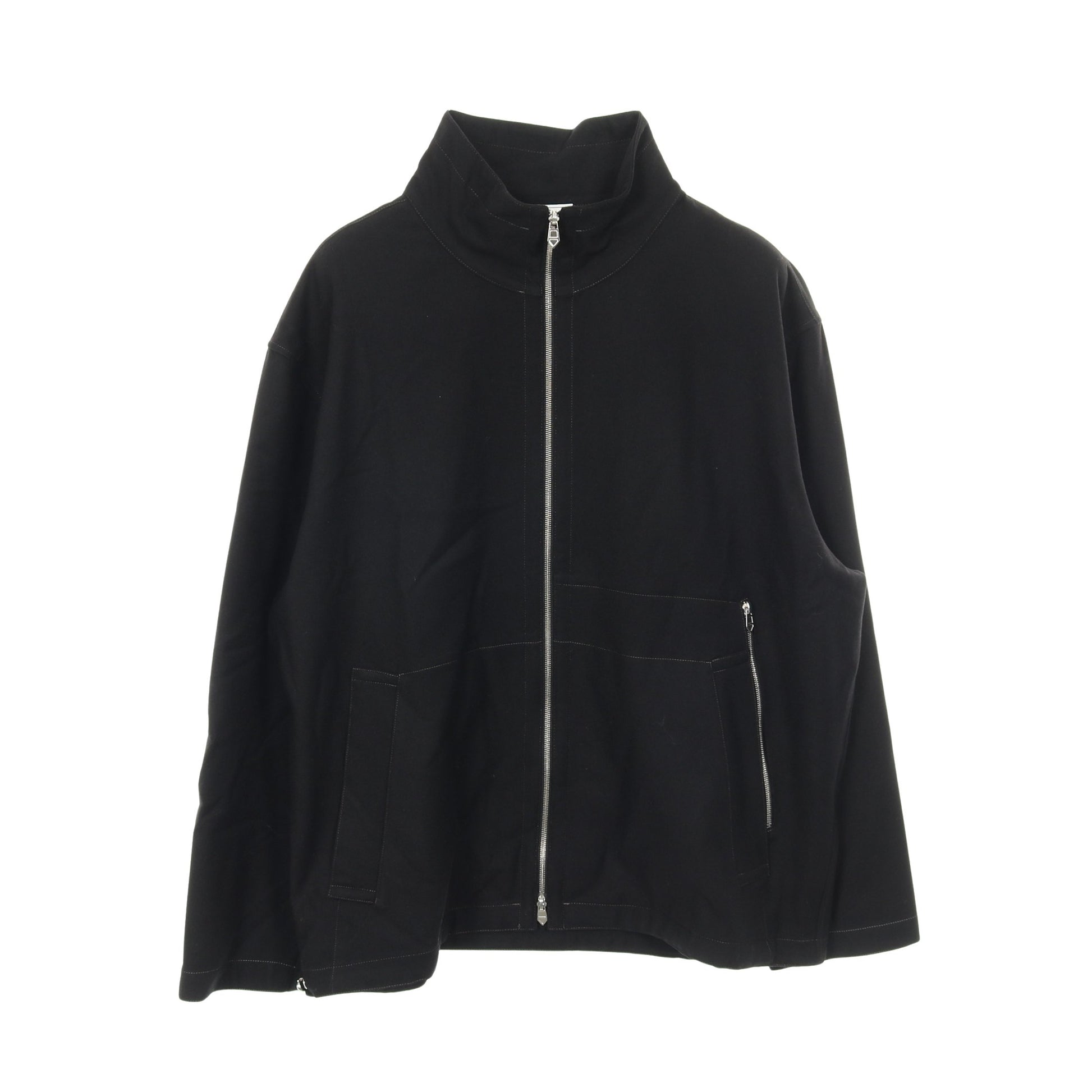 ジップアップ ジャケット ウール ブラック エルメス アウター HERMES