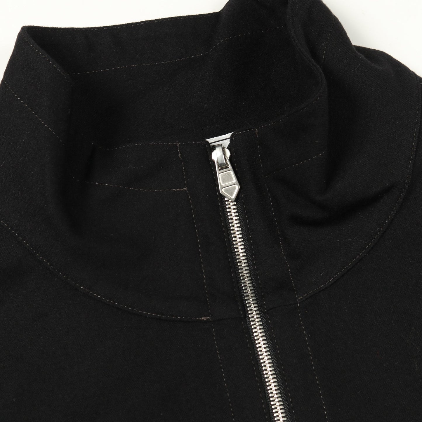 ジップアップ ジャケット ウール ブラック エルメス アウター HERMES