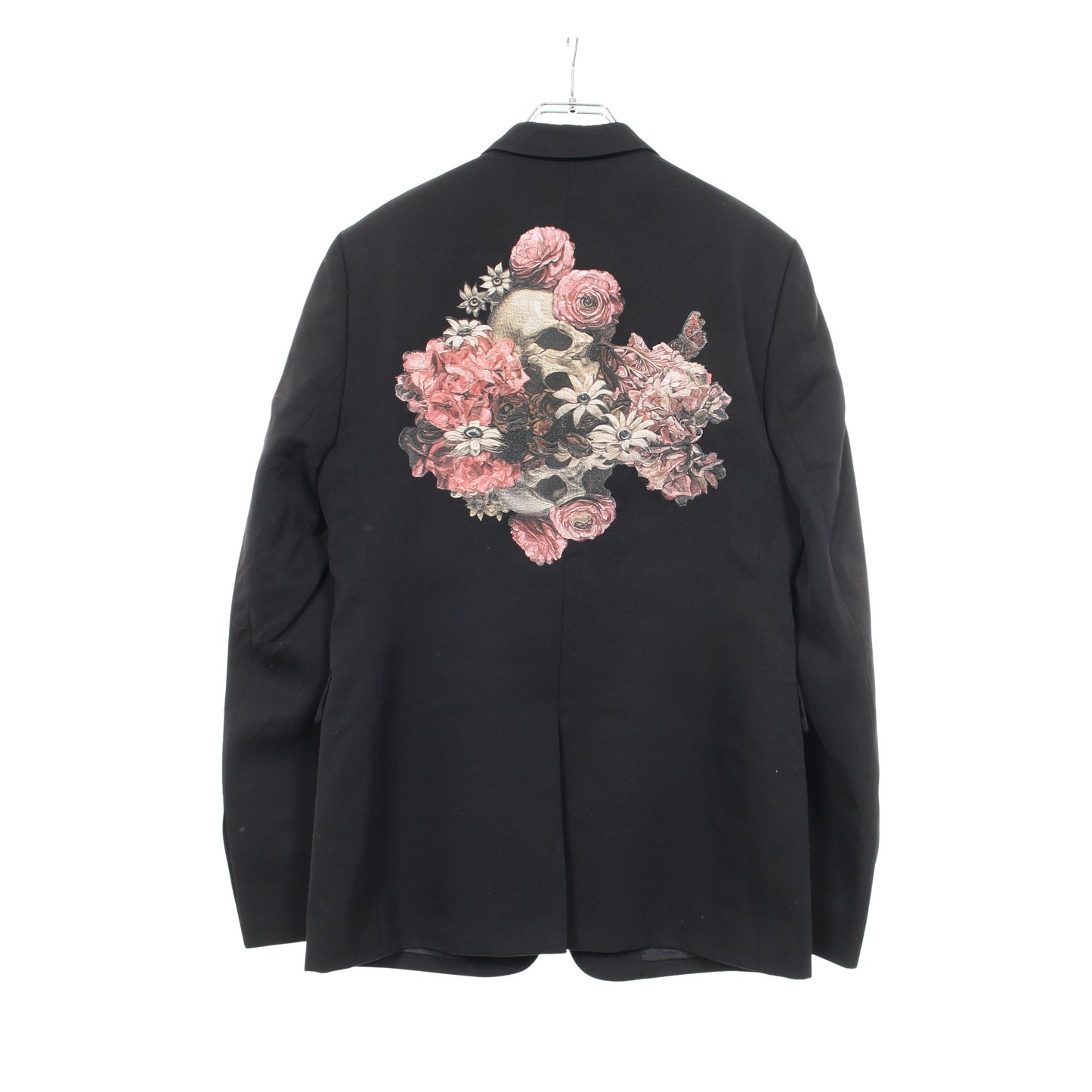 ヴァニタススカルフラワー テーラードジャケット ウール ブラック ディオールオム アウター Dior HOMME