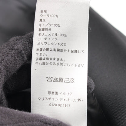 ヴァニタススカルフラワー テーラードジャケット ウール ブラック ディオールオム アウター Dior HOMME